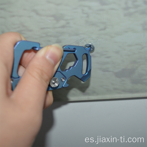 EDC Keychain Multi Tool Pocket Knife Titanium Carabiner